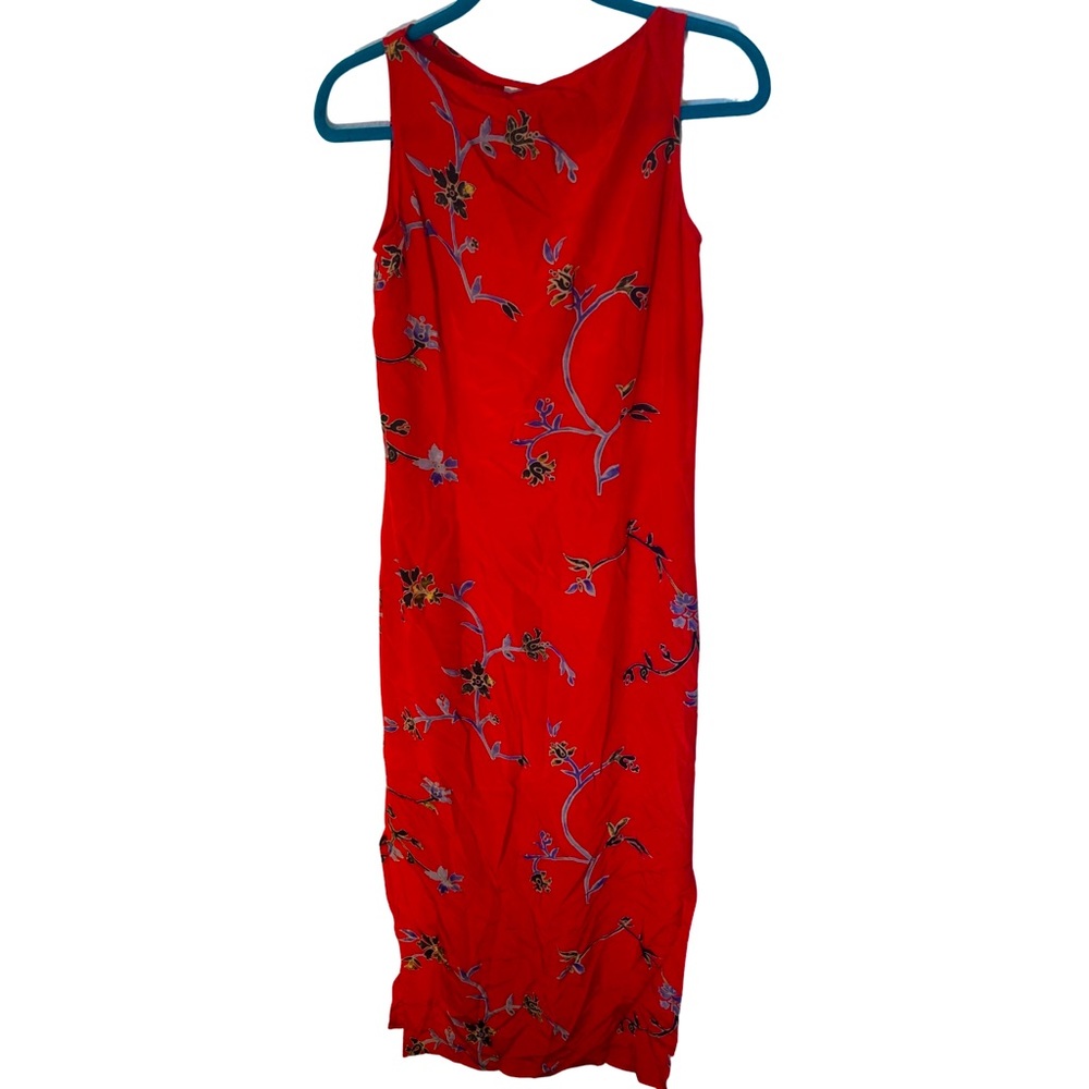 Retro two piece dress and Silk over shirt